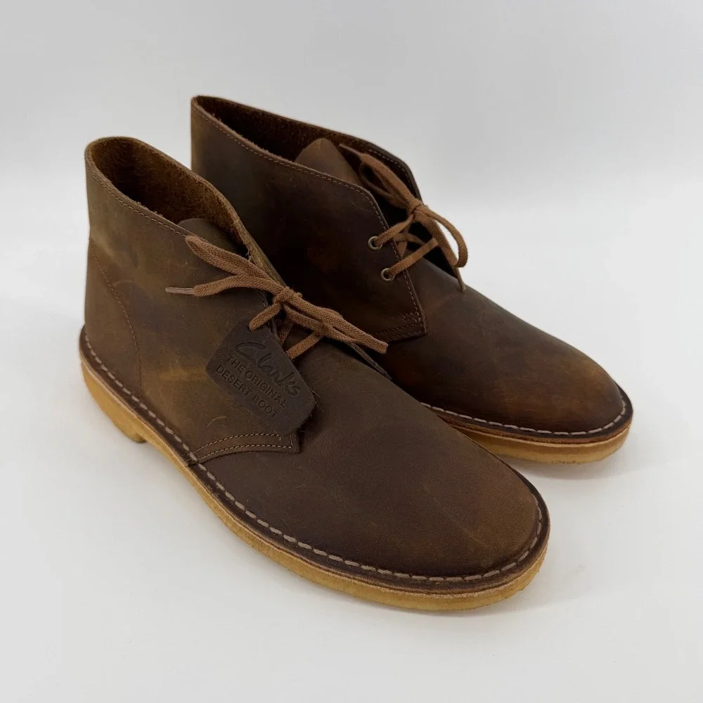 Clarks Desert Boot Mens 9 Beeswax Leather Originals Chukka 261065627090 Brown